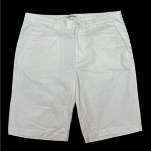 Calvin Klein Men’s White Cotton Shorts Size 34 Casual Chino